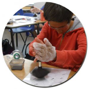 Powder Fingerprinting with a Zephyr brush - CSI Forensic Science Activity